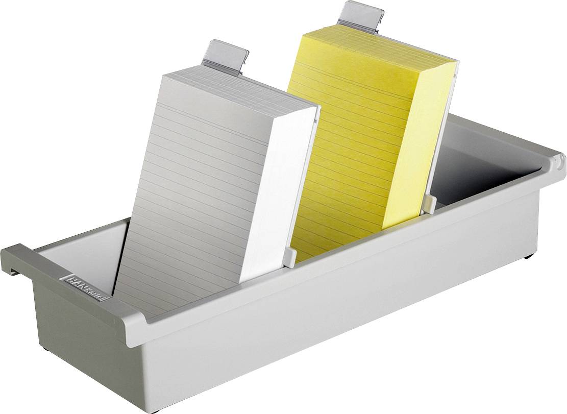 HAN 956-0-1-11 Karteitrog Lichtgrau max. Anzahl der Karten: 1.300 Karten DIN A6hoch