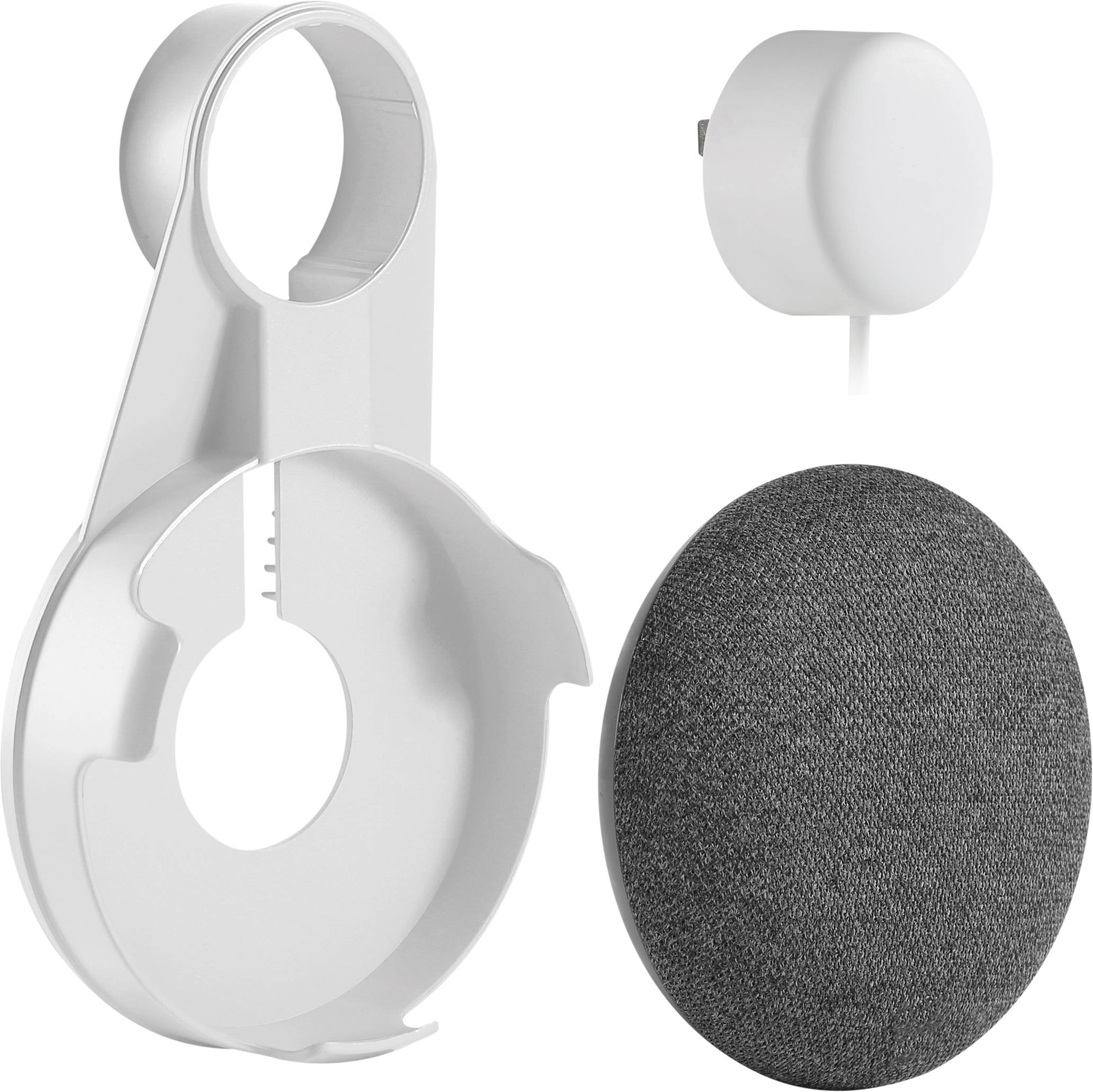 Renkforce RF-GHM-100 Halterung für Sprachassistent Weiß Passend für (Sprachassistenten):Google Home Mini, Google Nest Mini