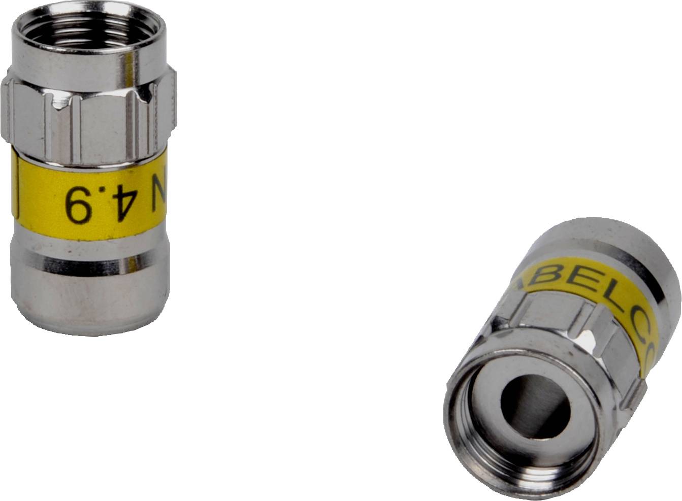 Cabelcon Connectors 99909631-04 F-Stecker Kompression, Wasserdicht Anschlüsse: F-Stecker 100St.