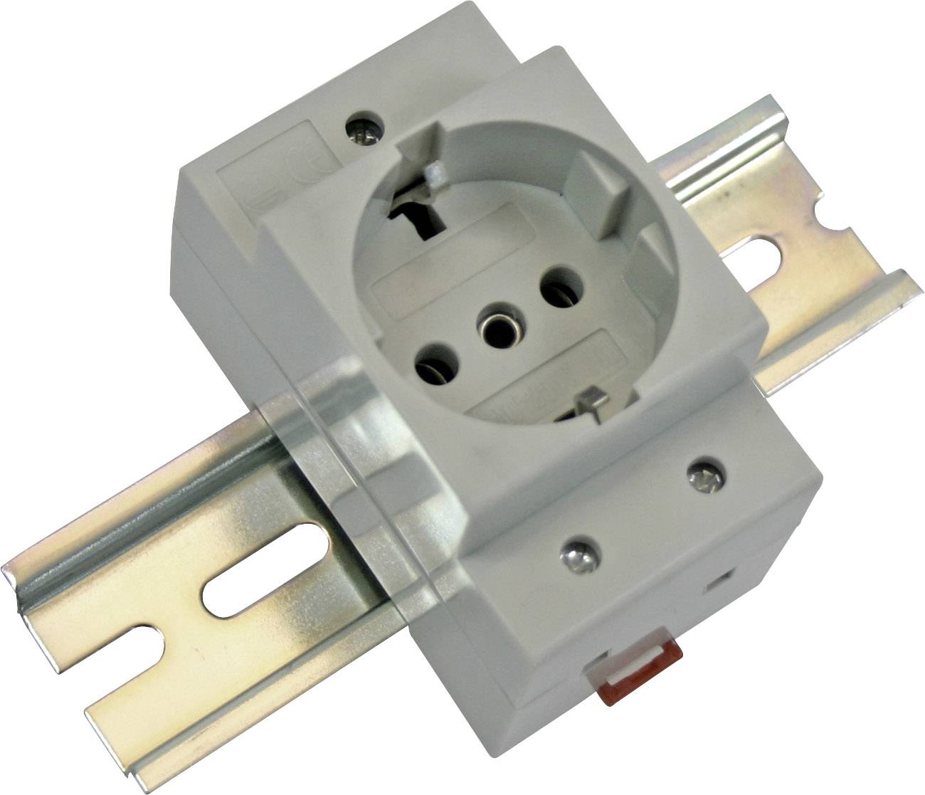 Elmeko Schaltschrank-Steckdose ST-01 Grau (L x B x H) 60 x 44 x 76mm 1St.