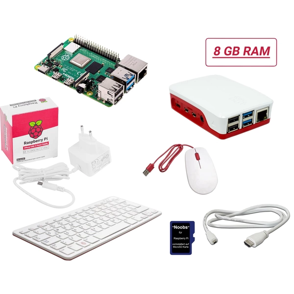 Raspberry Pi® Desktop Kit 5 B 16 GB 4 x 2.4 GHz inkl. Tastatur, inkl. Maus, inkl. Noo Raspberry Pi® Desktop Kit 5 B 16 GB 4 x 2.4 GHz inkl. Tastatur, inkl. Maus, inkl. Noo