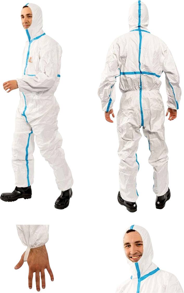 5728 Schutzanzug PROTEC Plus Kleider-Größe: L Weiß