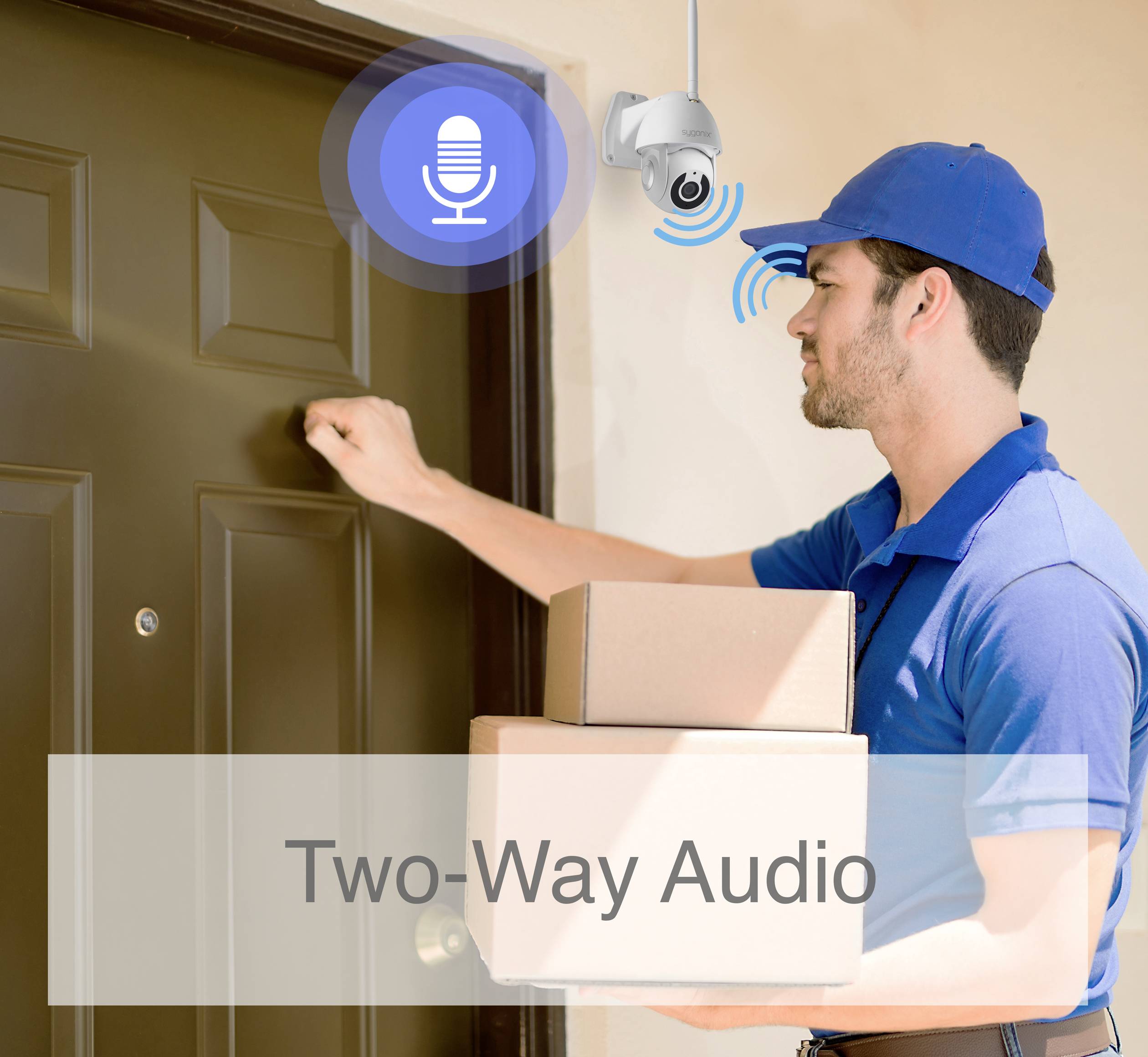 Sygonix SY-4535054 WLAN, LAN IP Überwachungskamera 1920 x 1080 Pixel