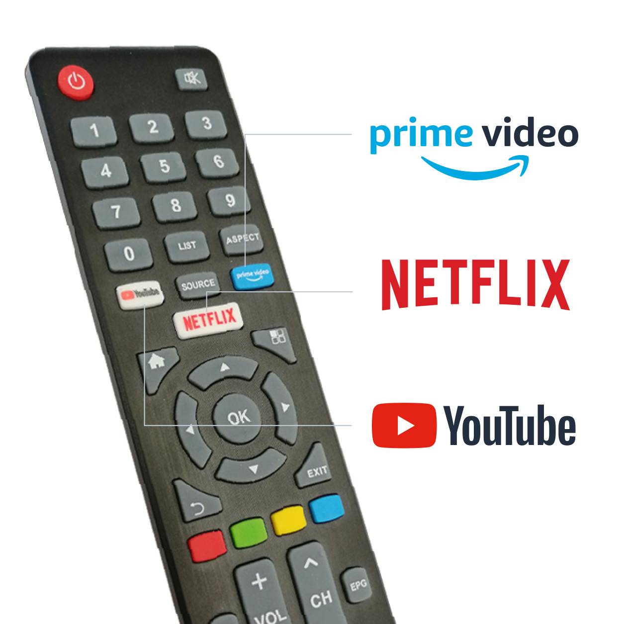 Dyon Smart 24 XT LED-TV 60.96 cm 23.6 Zoll EEK F (A - G) Schwarz