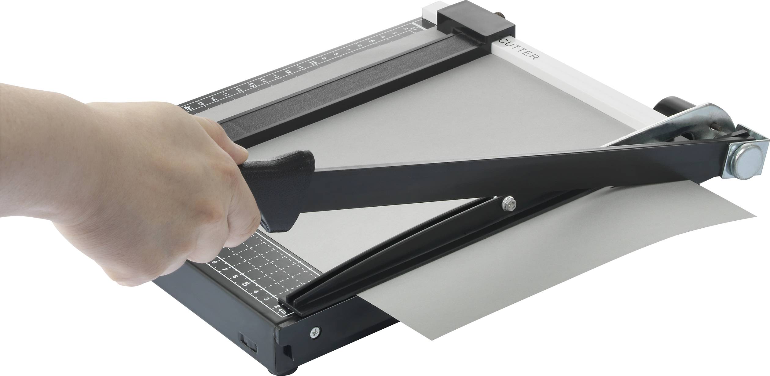 Renkforce RF-CUT-100 Hebelschneider A4 Schnittleistung A4 80 g/m²: 12 Blatt