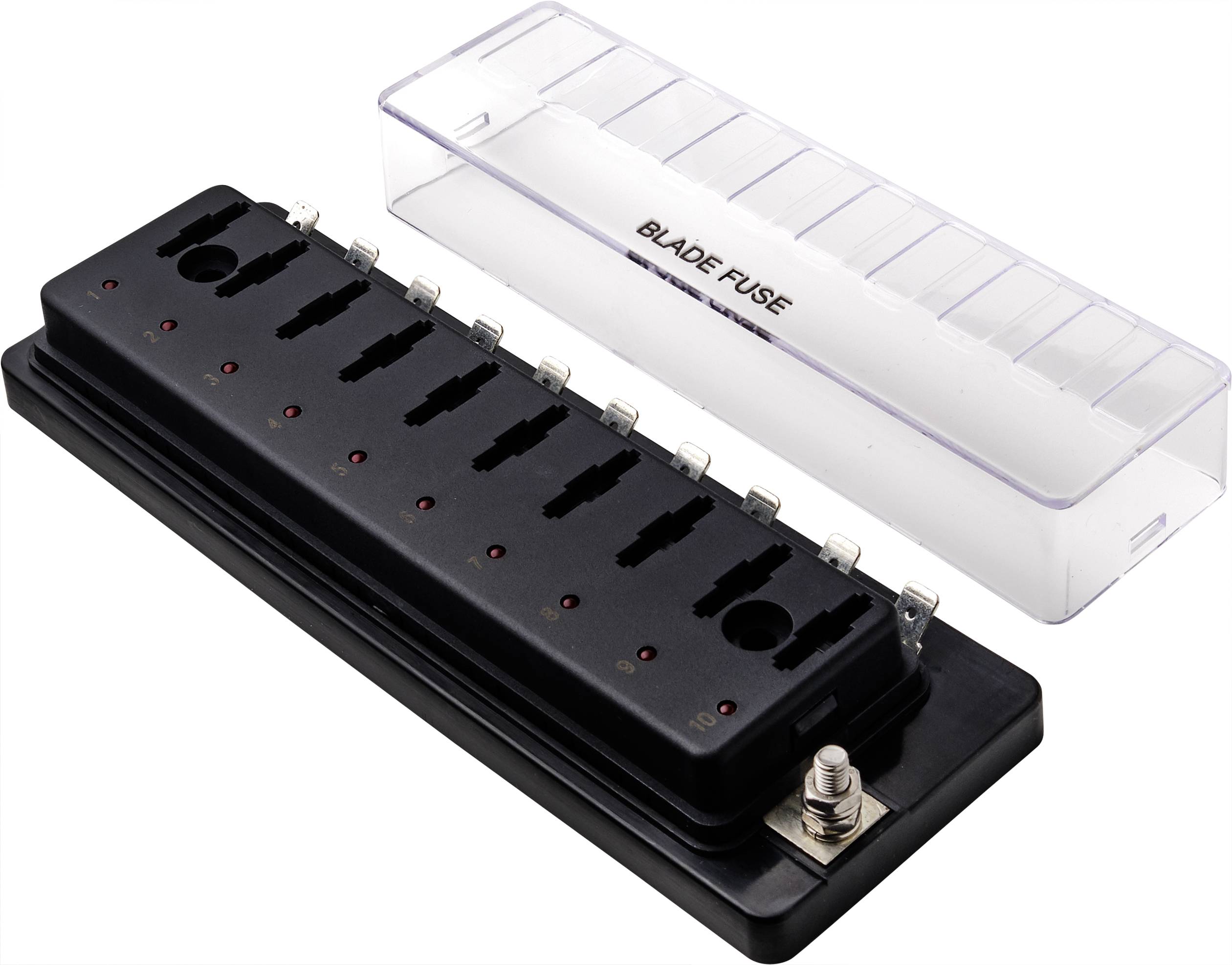 TRU COMPONENTS TC-9070380 TC-9070380 KFZ-Sicherungshalter mit Statusanzeige Passend für (Sicherungen) Flachsicherung Standard 30A