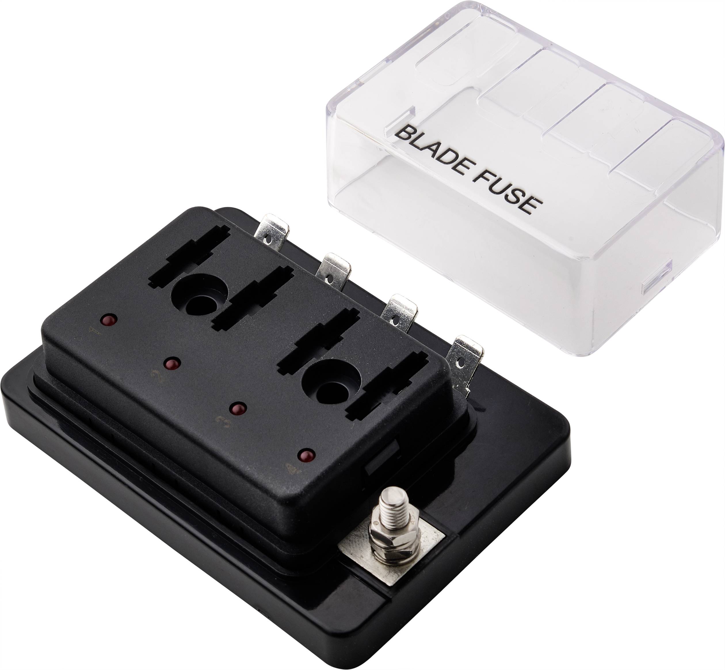 TRU COMPONENTS TC-9070396 TC-9070396 KFZ-Sicherungshalter mit Statusanzeige Passend für (Sicherungen) Flachsicherung Standard 30A