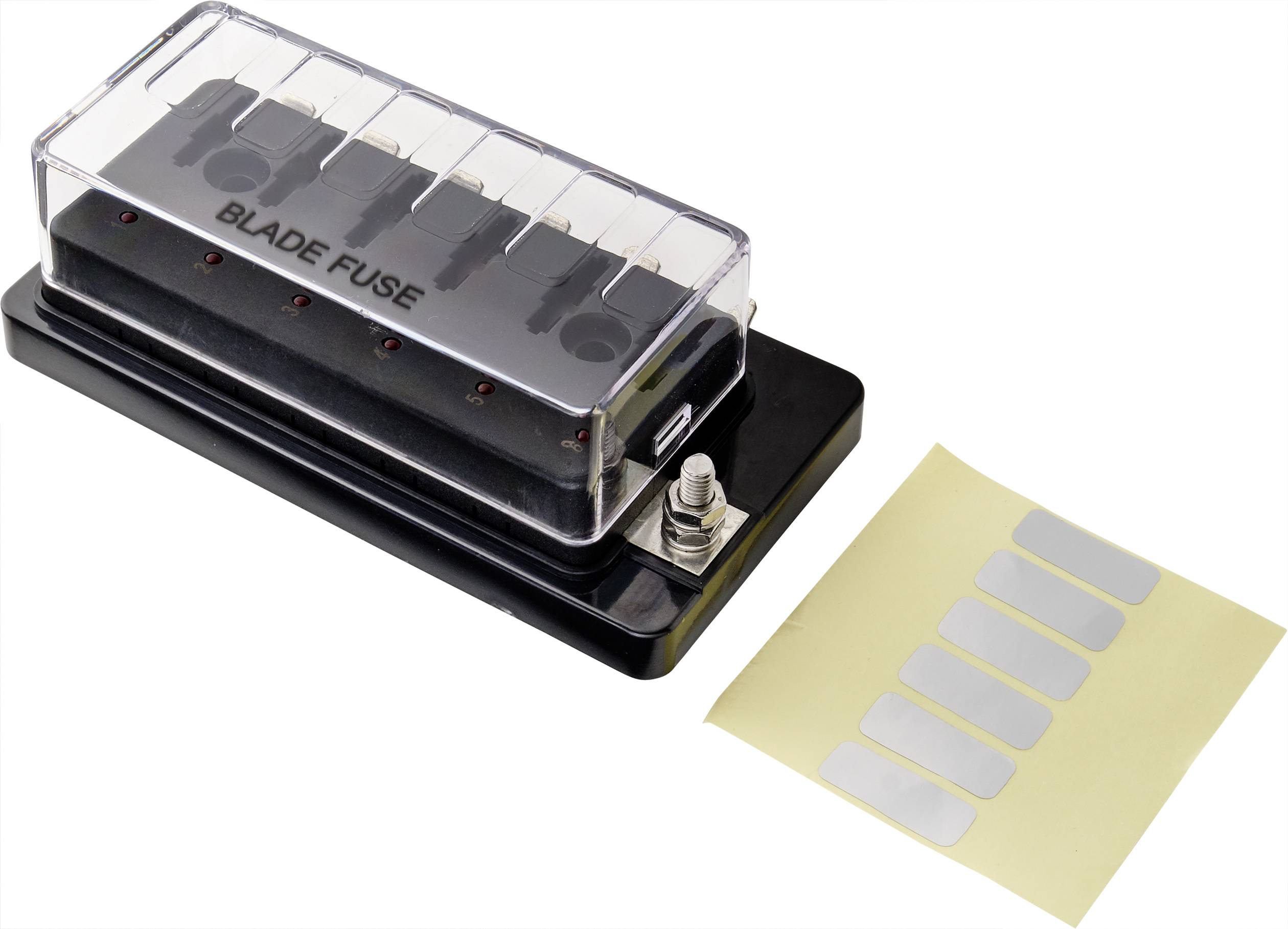 TRU COMPONENTS TC-9070400 TC-9070400 KFZ-Sicherungshalter mit Statusanzeige Passend für (Sicherungen) Flachsicherung Standard 30A