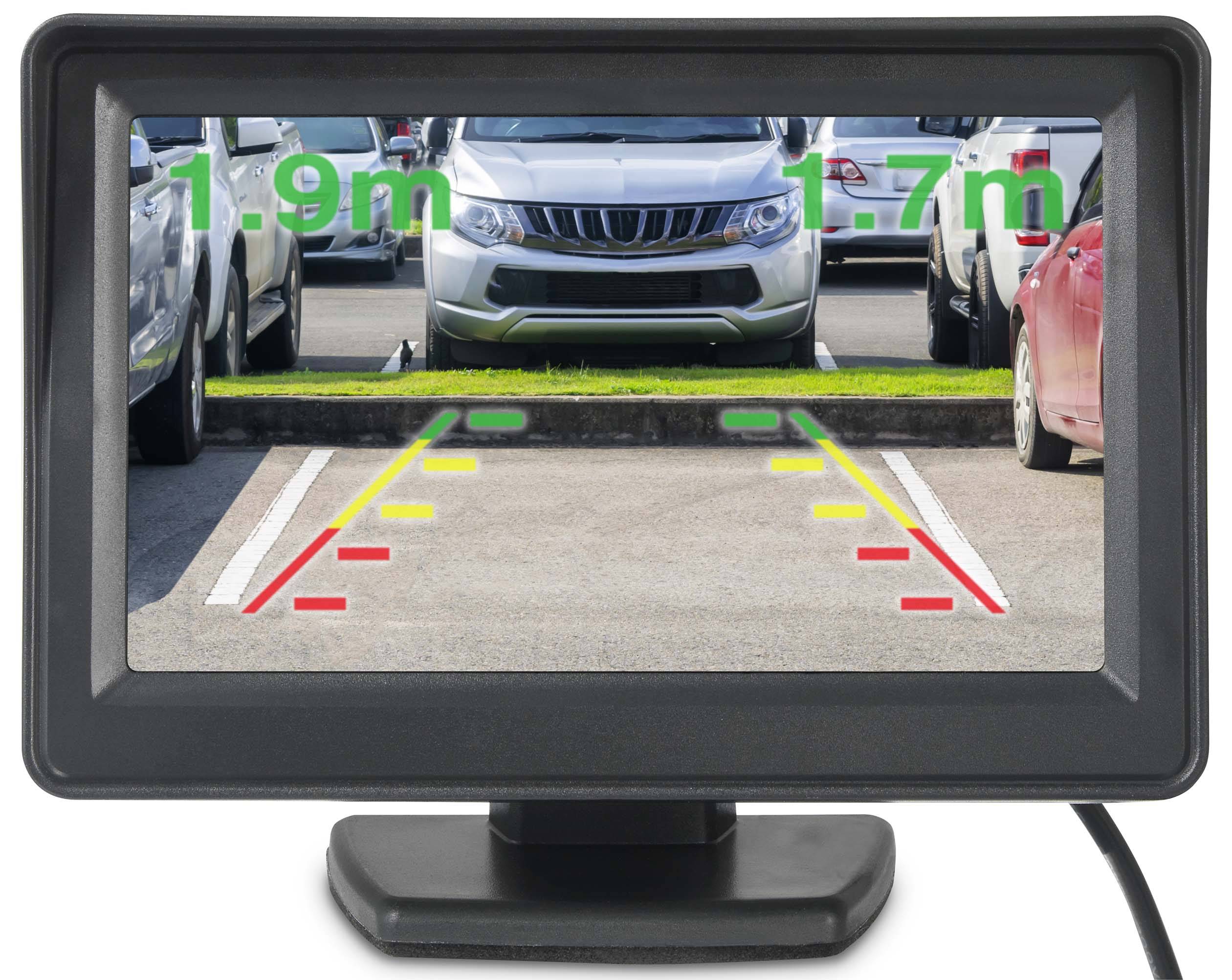 Renkforce SB505 Funk-Rückfahrvideosystem Abstandshilfslinien Kennzeichenhalter