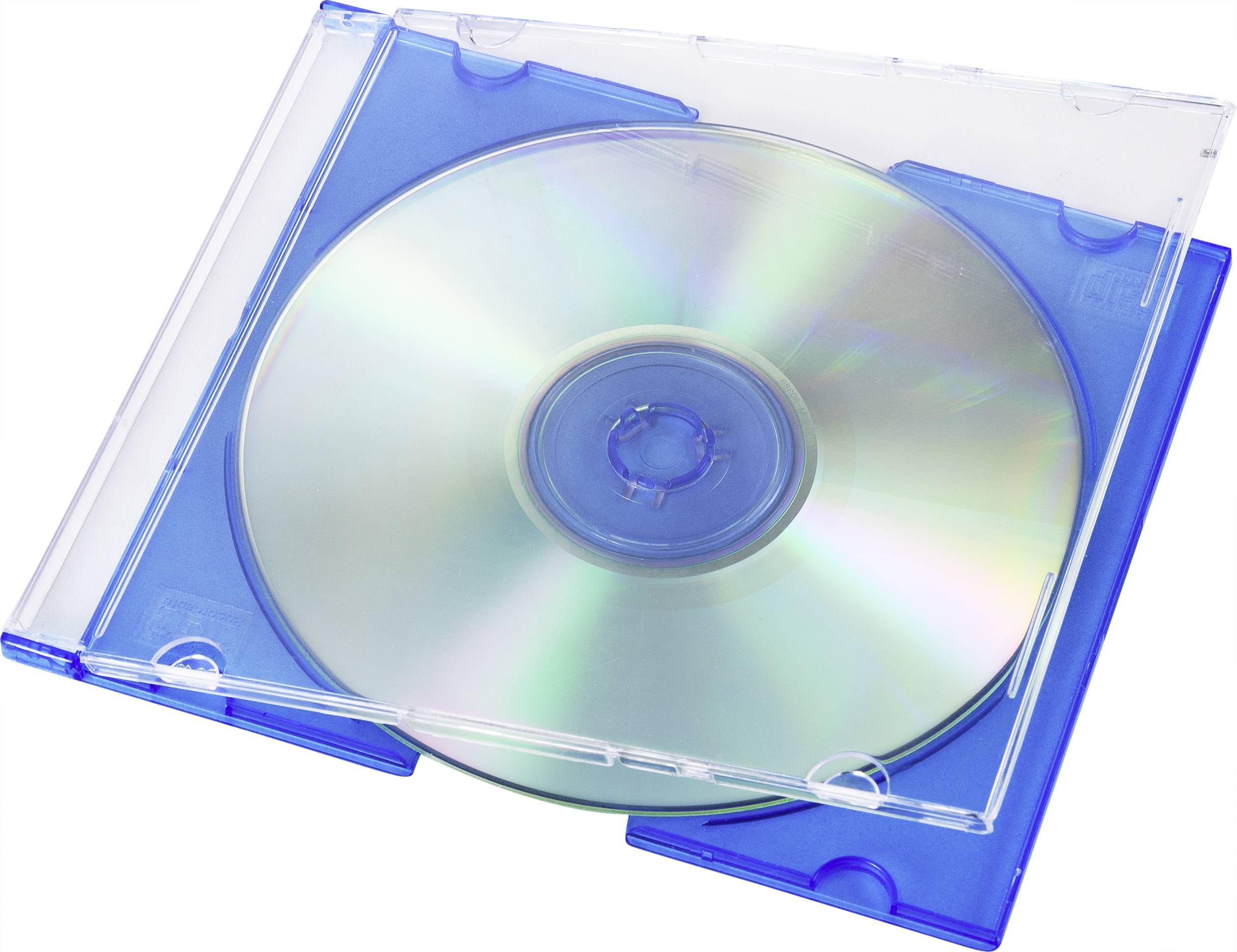 Basetech CD Hülle BT-2267606 1 CD/DVD/Blu-Ray Blau, Grün, Orange, Pink, Purpur Kunststoff 10St.