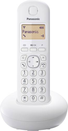 Panasonic KX-TGB210GW Schnurloses Telefon analog inkl. Mobilteil Beleuchtetes Display Weiß