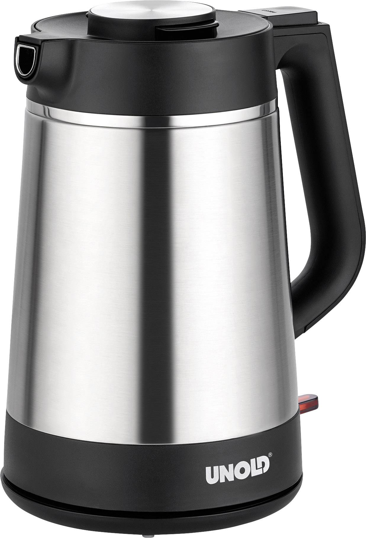 Unold BLITZKOCHER Thermo Wasserkocher Edelstahl, Schwarz Fassungsvermögen: 1.5l