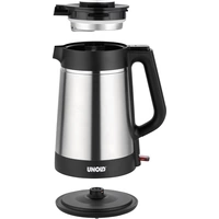 Unold BLITZKOCHER Thermo Wasserkocher Edelstahl, Schwarz Fassungsvermögen: 1.5l Unold BLITZKOCHER Thermo Wasserkocher Edelstahl, Schwarz Fassungsvermögen: 1.5l