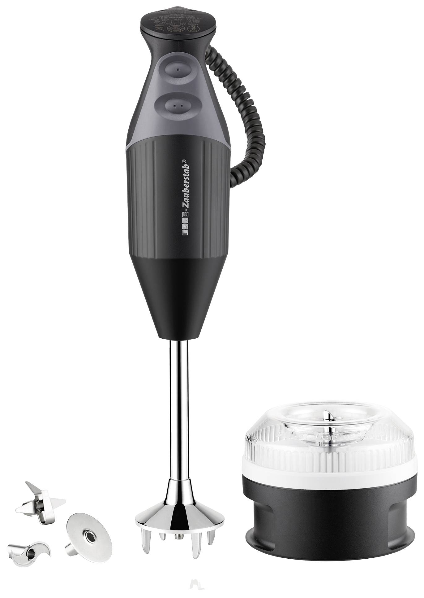 ESGE M 200 BBQ Stabmixer 200W mit Zerkleinereraufsatz Schwarz