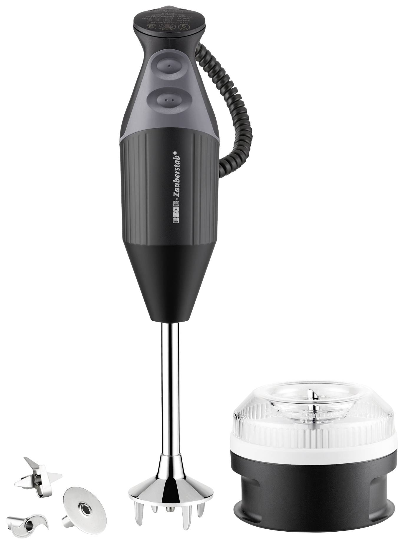 ESGE M 200 BBQ Stabmixer 200W mit Zerkleinereraufsatz Schwarz
