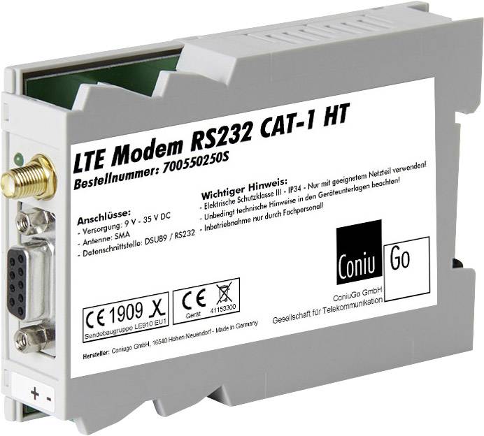 ConiuGo LTE GSM Modem RS232 Hutschiene CAT 1 LTE Modem