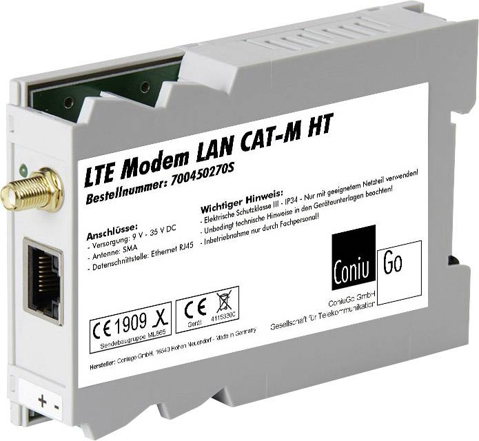 ConiuGo LTE GSM Modem LAN Hutschiene CAT M LTE Modem