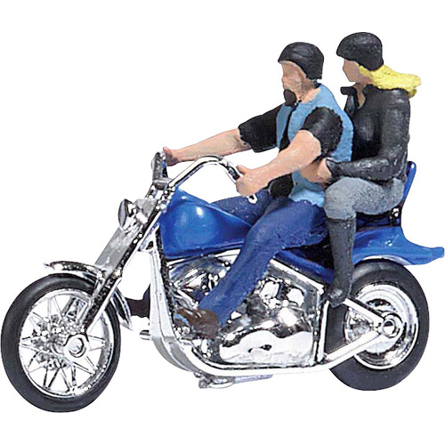 Busch 7860 H0 US Motorrad mit Bikerpärchen