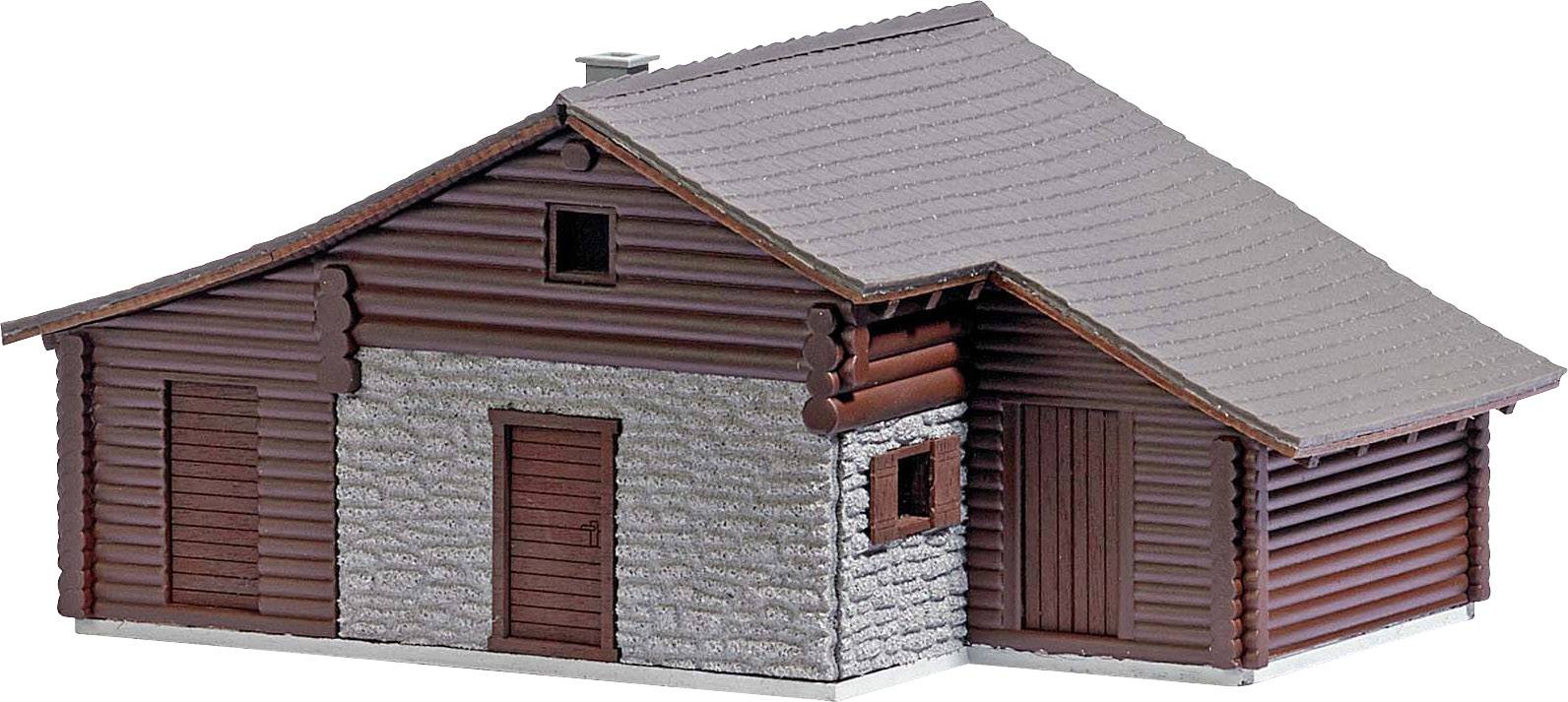 Busch 1444 H0 Almhütte mit kleinen Stall