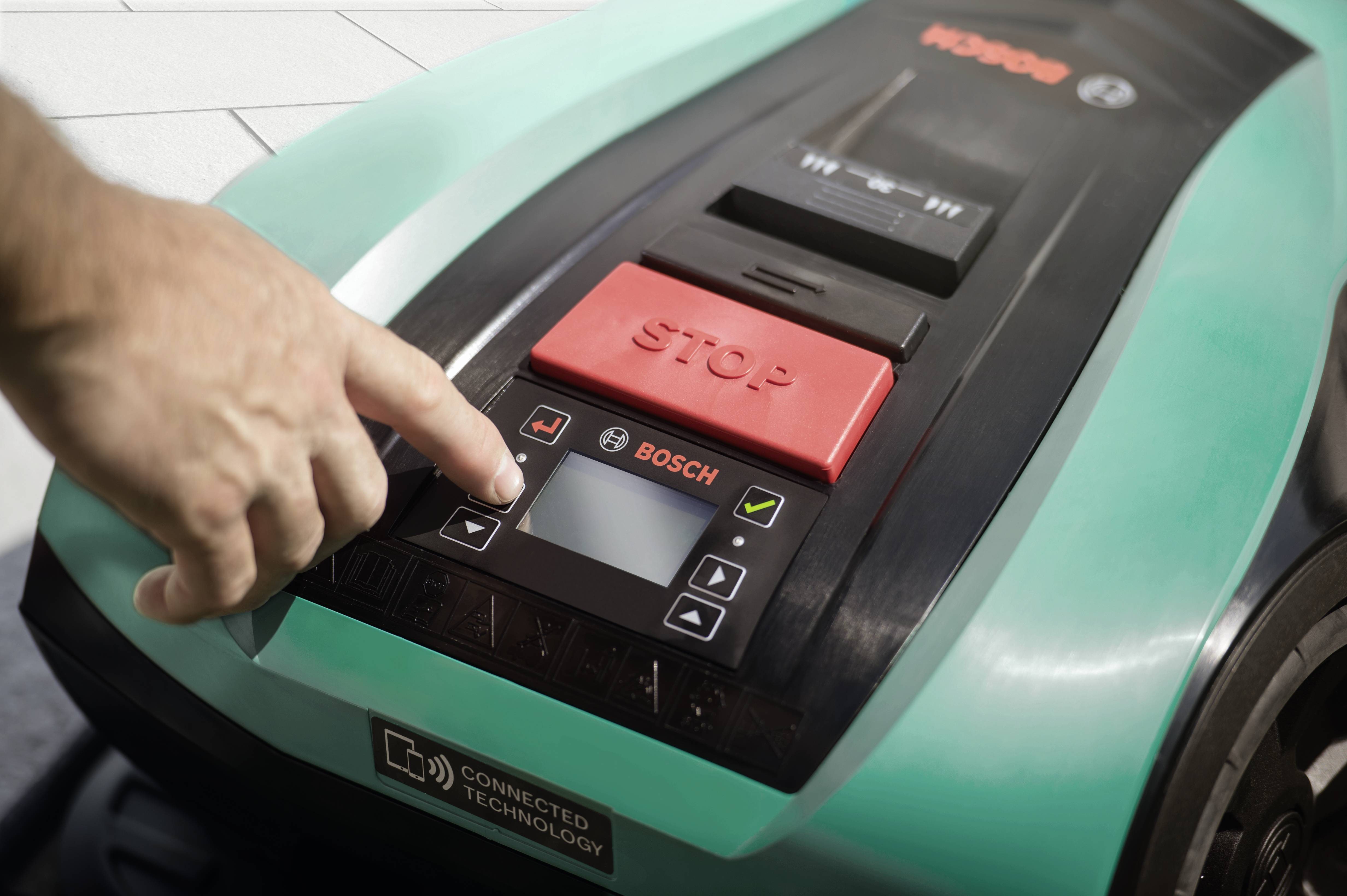 Bosch Home and Garden Indego 400 Connect Mähroboter Geeignet für Fläche max. 400 m²