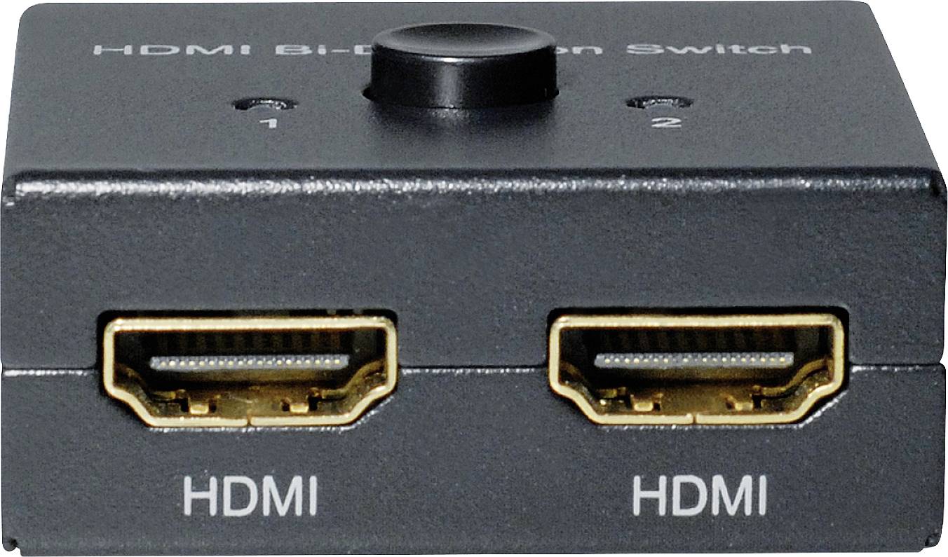 Maxtrack CS 32L HDMI-Switch bidirektional verwendbar 3840 x 2160 Pixel Schwarz