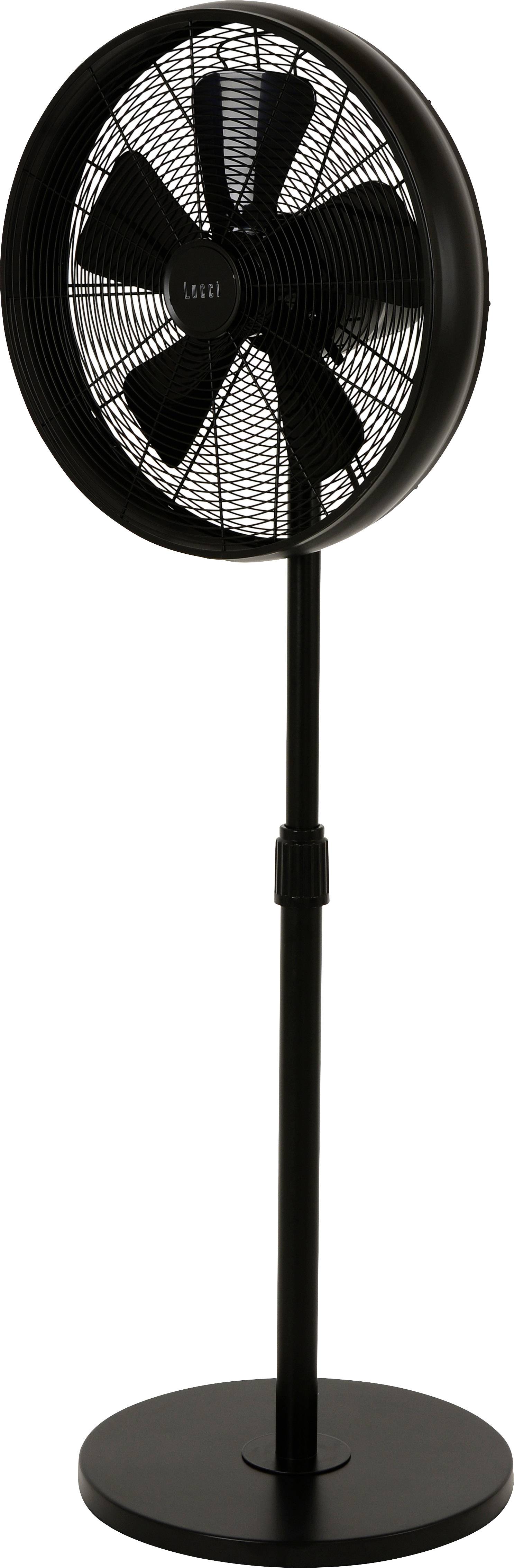 Lucci AIR Breeze Standventilator 50W Schwarz Schwenkbar