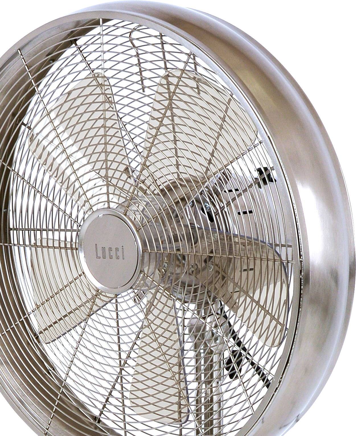 Lucci AIR Breeze Standventilator 50W Chrom Schwenkbar