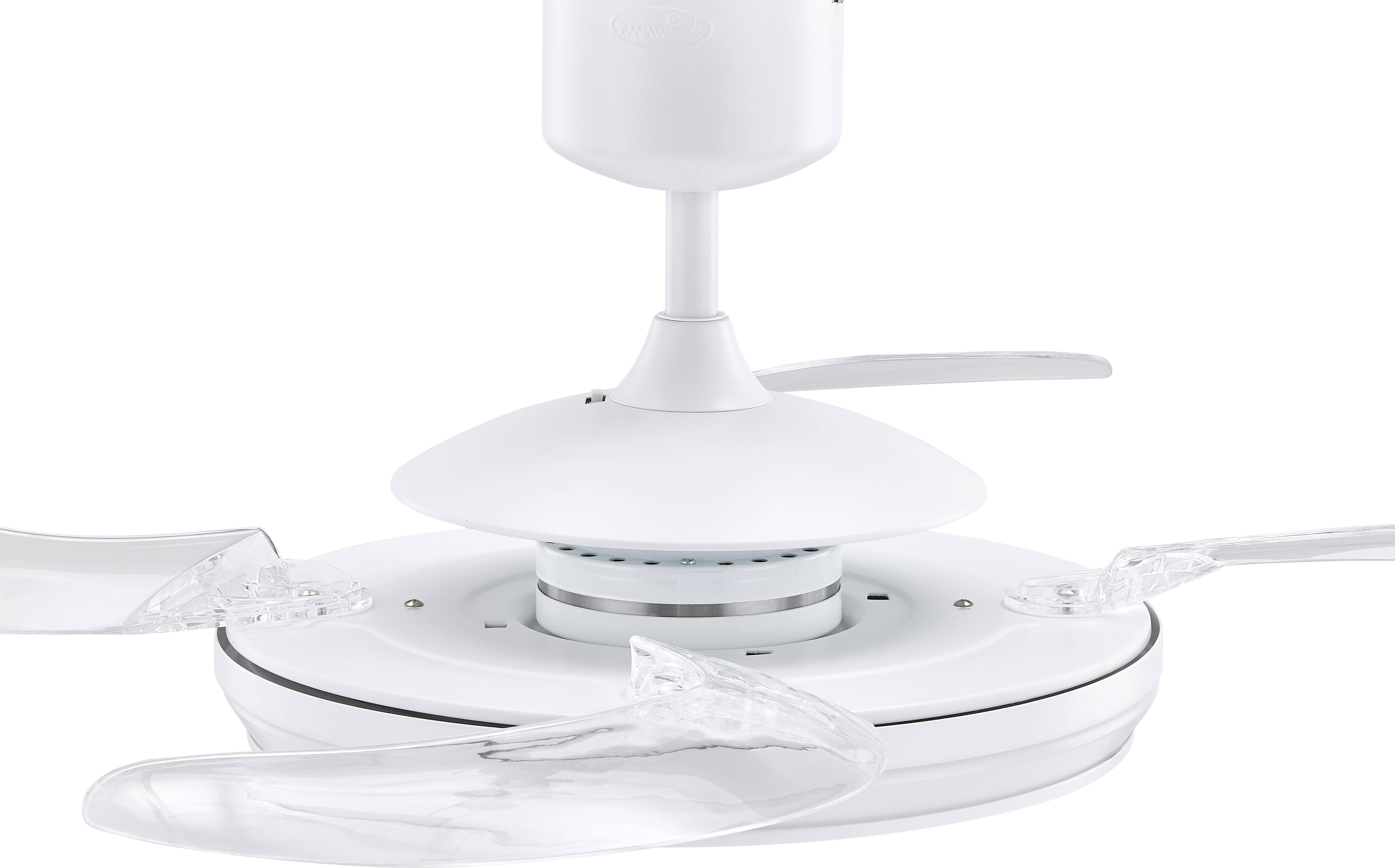 Fanaway Evo 1 Deckenventilator 60 W (Ø x H) 122 cm x 42 cm Weiß
