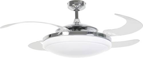Fanaway Evo 2 Deckenventilator (Ø x H) 122cm x 42cm Gehäusefarbe: Chrom (glänzend)