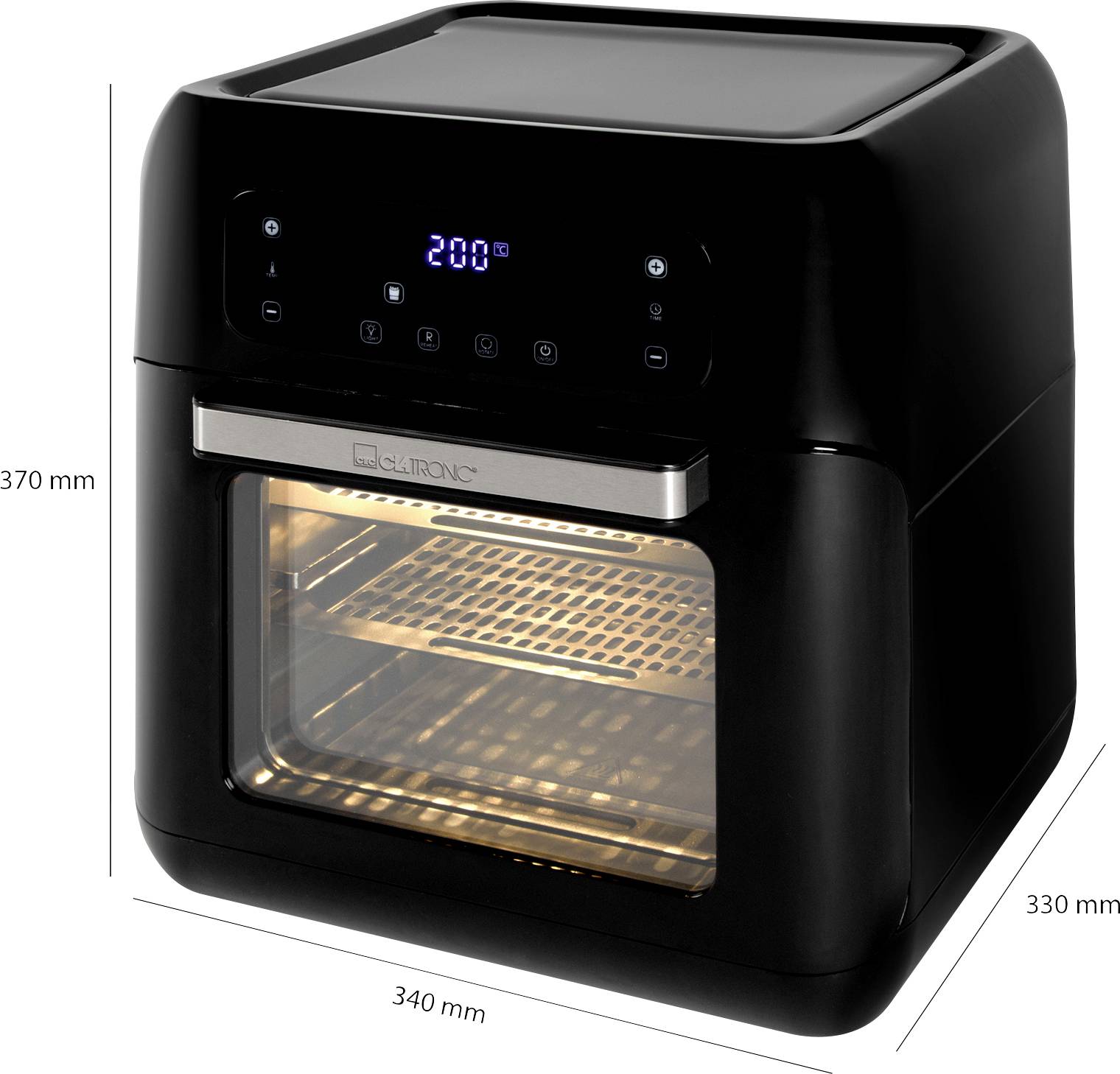 Clatronic FR3747H Fritteuse 11 l 1500 W direkter Saftauslauf