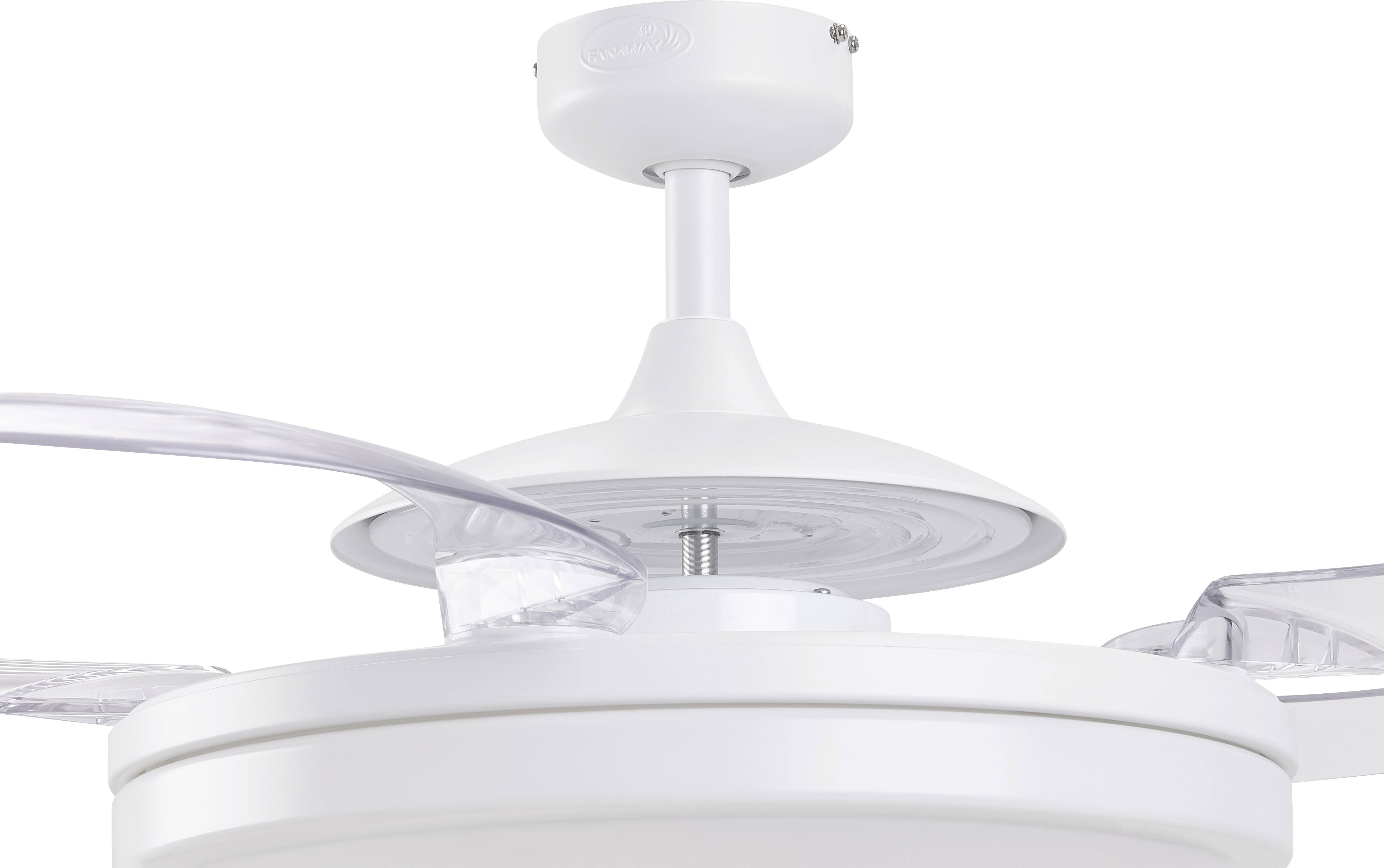 Fanaway Evo 2 Deckenventilator 60 W (Ø x H) 122 cm x 42 cm Weiß