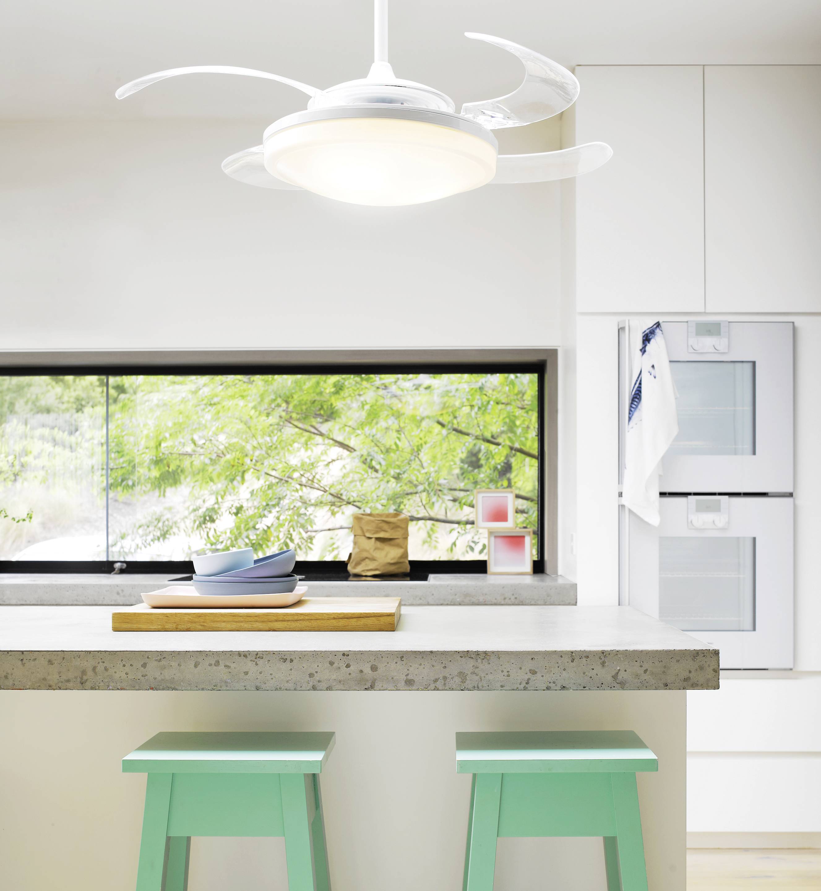 Fanaway Evo 2 Deckenventilator 60 W (Ø x H) 122 cm x 42 cm Weiß