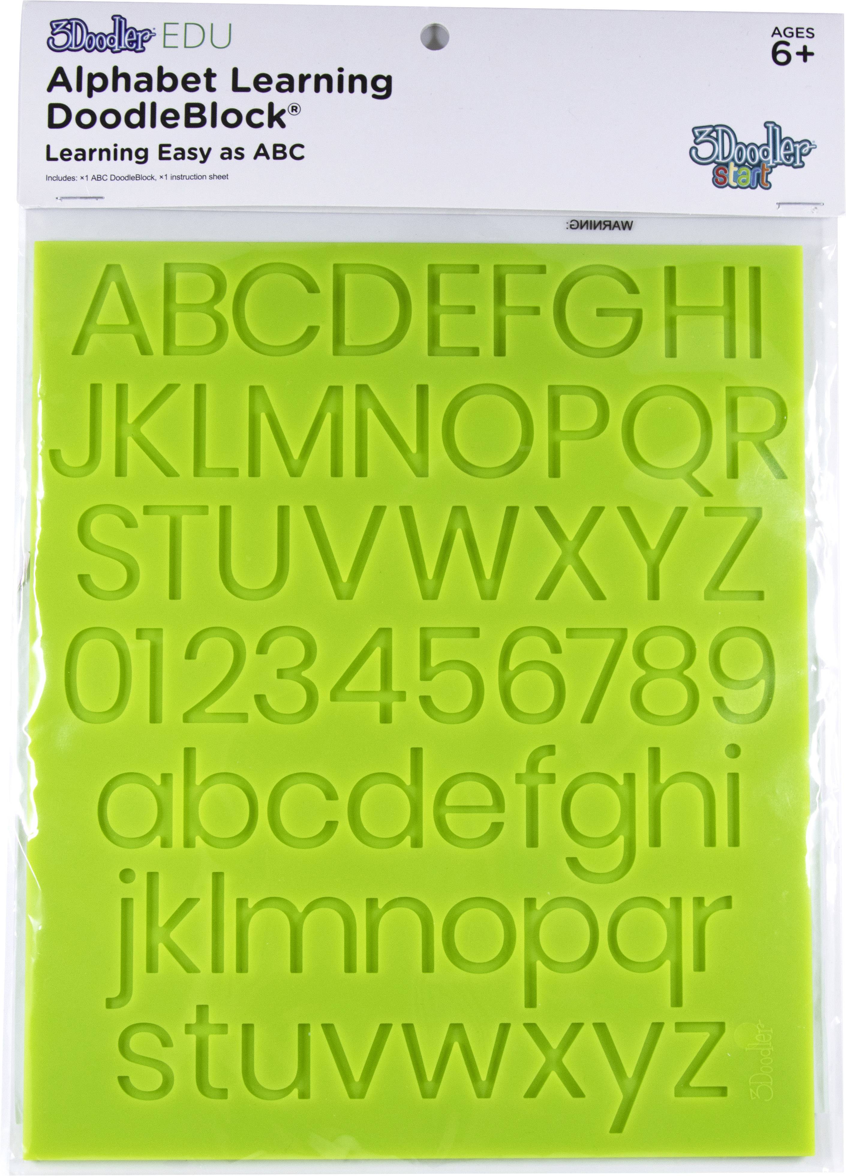 3Doodler MINT Alphabet Learn Doodleblock MINT Alphabet Learning Doodleblock 185181