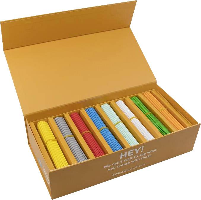 3Doodler 185183 MINT Filament Start Filament-Paket Blau, Cyan, Grün, Grau, Orange, Rot, Weiß, Gelb 1St.