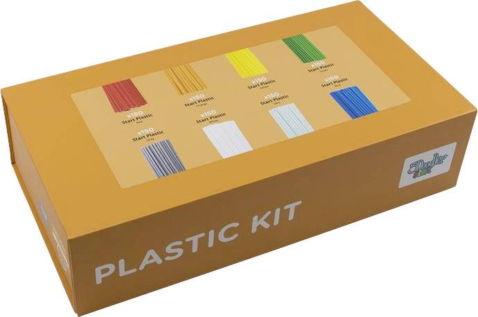 3Doodler 185183 MINT Filament Start Filament-Paket Blau, Cyan, Grün, Grau, Orange, Rot, Weiß, Gelb 1St.