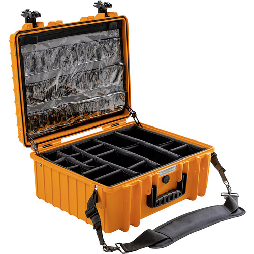 B & W International Outdoor Koffer outdoor.cases Typ 6000 32.6l (B x H x T) 510 x 215 x 419mm Orange 6000/O/MED