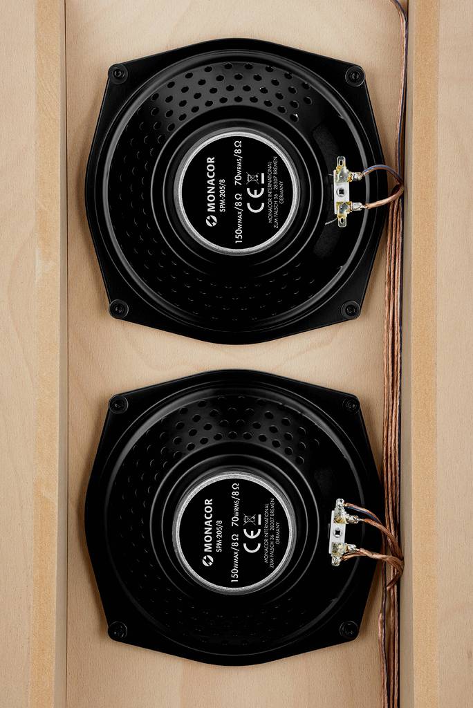 Monacor KATANA-M1 2-Wege Lautsprecher Bausatz inkl. Frequenzweiche, inkl. Kabel