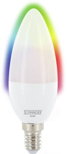 LED EEK A+ (A++ - E) E14 Kerzenform 6W = 50W RGB (Ø x L) 38mm x 110mm 1St.