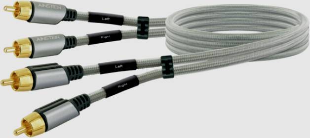 Schwaiger AIAU6025 413 Cinch Audio Anschlusskabel [2x Cinch-Stecker - 2x Cinch-Stecker] 2.50 m Space Grau vergoldete Steckkontakte