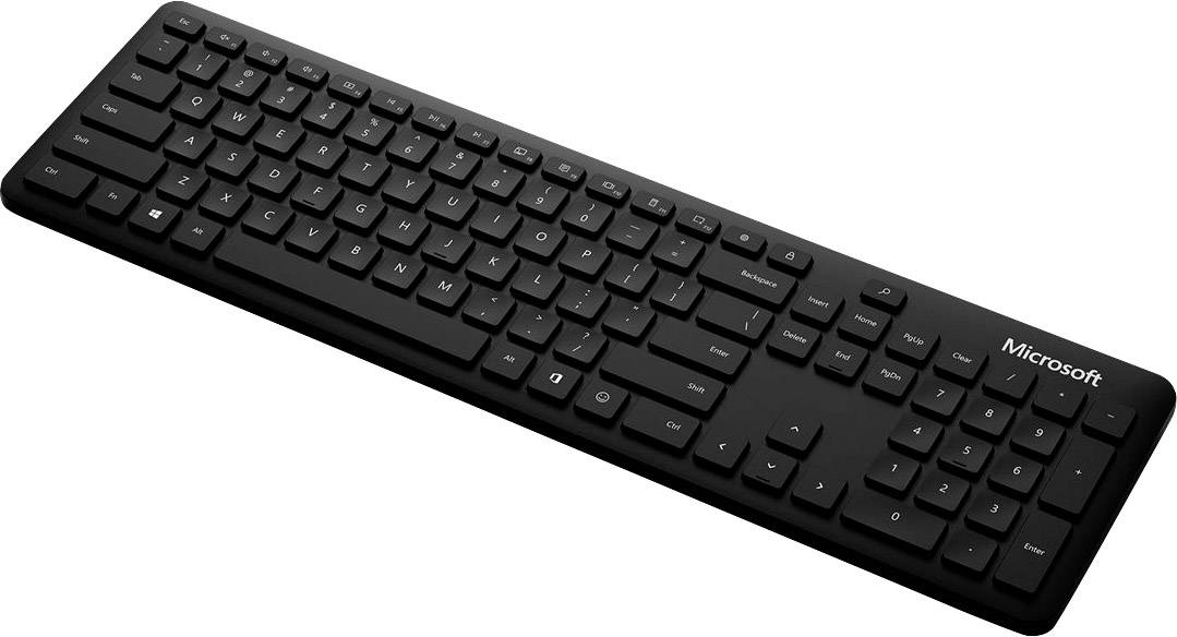 Microsoft QSZ-00006 Kabellos Tastatur Deutsch, QWERTZ Schwarz