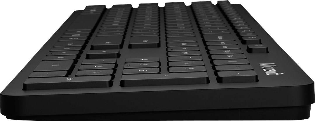 Microsoft QSZ-00006 Kabellos Tastatur Deutsch, QWERTZ Schwarz