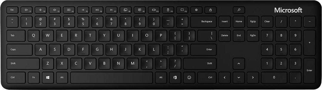 Microsoft QSZ-00006 Kabellos Tastatur Deutsch, QWERTZ Schwarz
