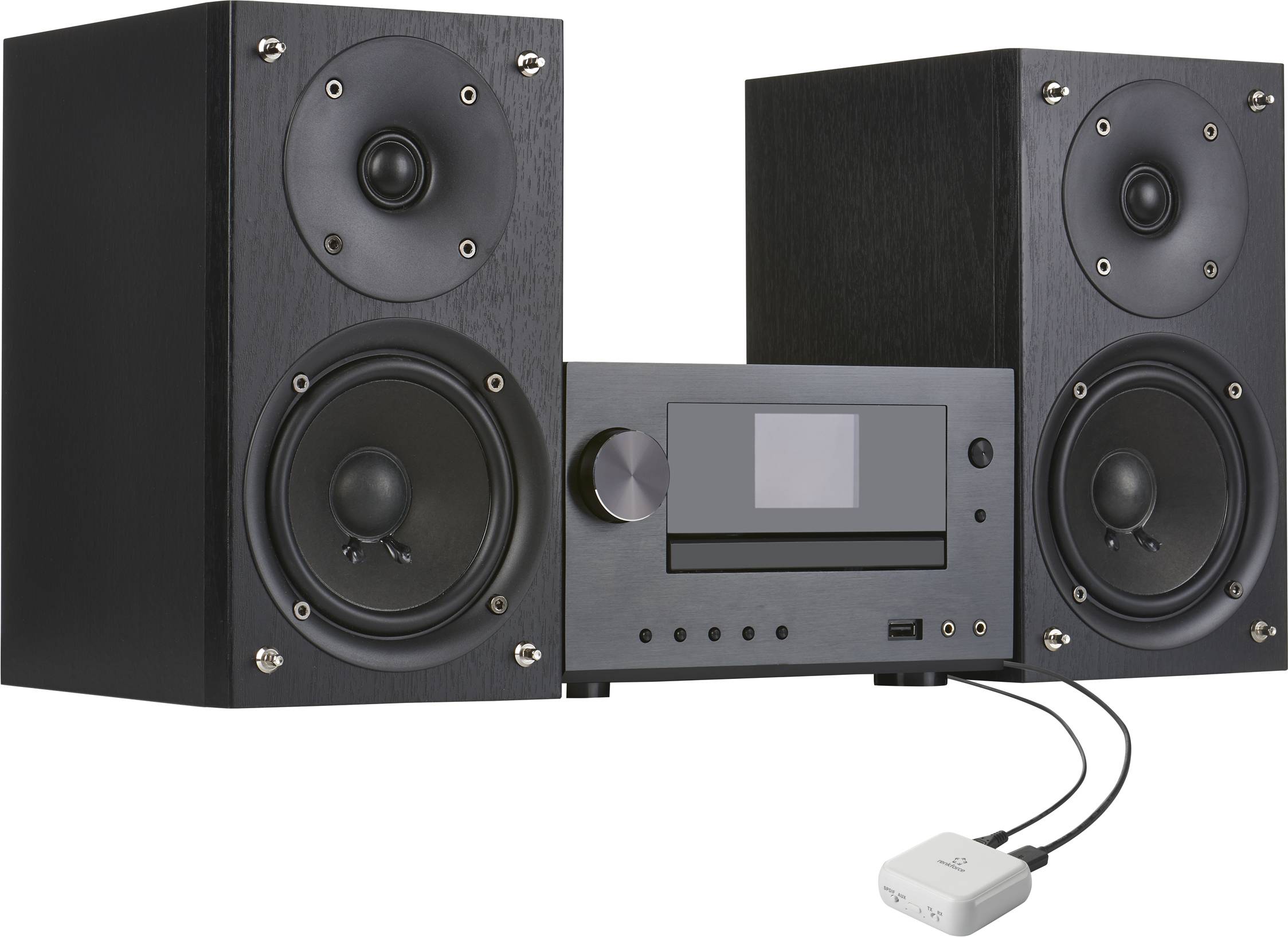 Renkforce RF-BTR-200 Bluetooth® Musik-Sender/Empfänger Bluetooth Version: 5.0 20m integrierter Akku