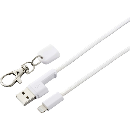 Renkforce Apple iPad/iPhone/iPod Anschlusskabel [1x USB 2.0 Stecker A - 1x Apple Lightning-Stecker] 0.95m Weiß