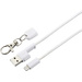 Renkforce Apple iPad/iPhone/iPod Anschlusskabel [1x USB 2.0 Stecker A - 1x Apple Lightning-Stecker] 0.95m Weiß