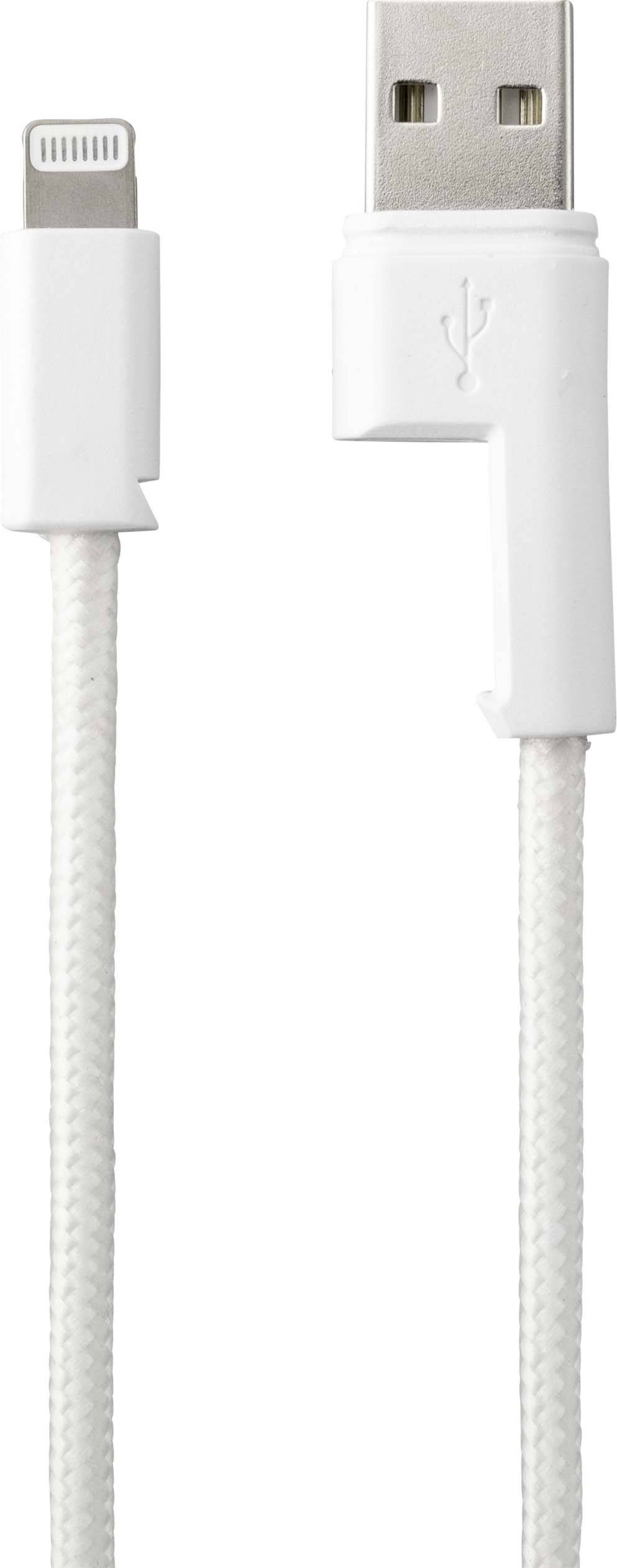 Renkforce iPad/iPhone/iPod Anschlusskabel [1x USB 2.0 Stecker A - 1x Apple Lightning-Stecker] 0.95m Weiß