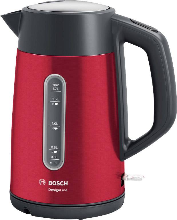 Bosch Haushalt TWK4P434 Wasserkocher Rot Fassungsvermögen: 1.7 l