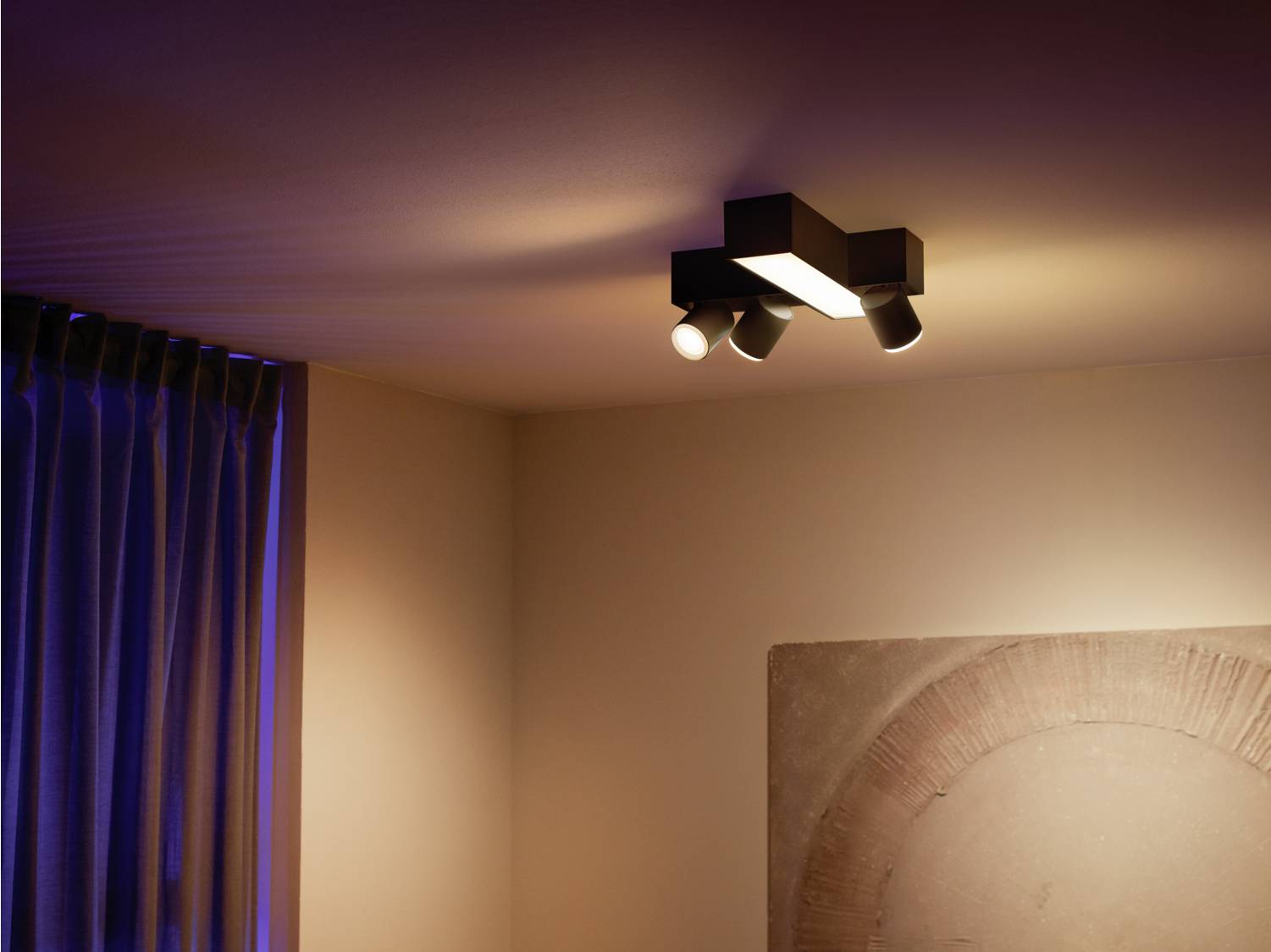 Philips LED LED Decken- und Wandleuchte 5060830P7 Centris Cross GU10, LED fest eingebaut 42.1 W