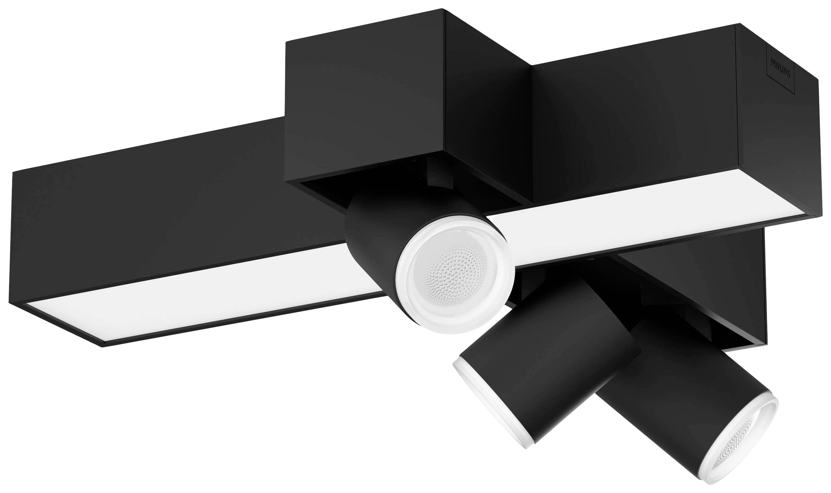 Philips LED LED Decken- und Wandleuchte 5060830P7 Centris Cross GU10, LED fest eingebaut 42.1 W