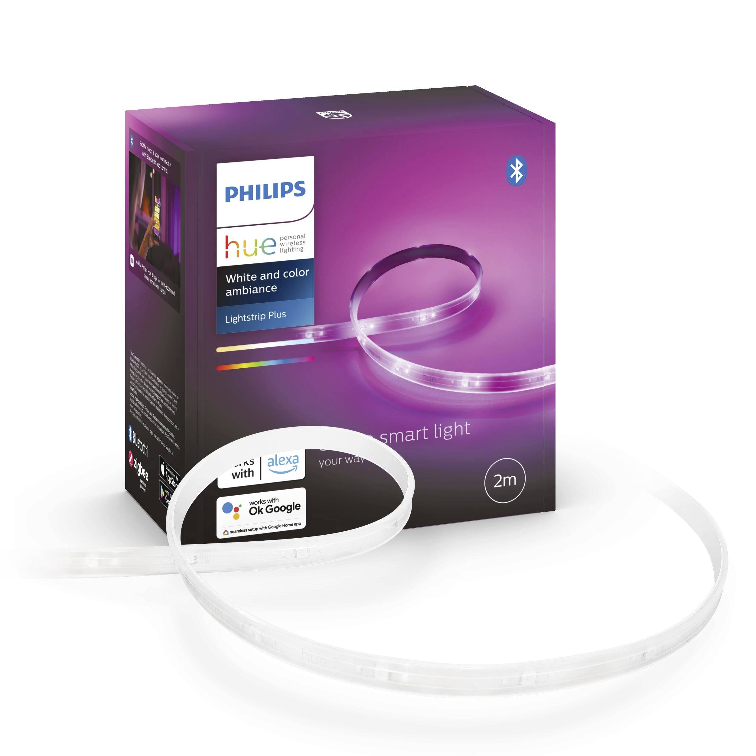 Philips Hue LED-Stripe 70342400 Lightstrip Plus LED fest eingebaut 20 W